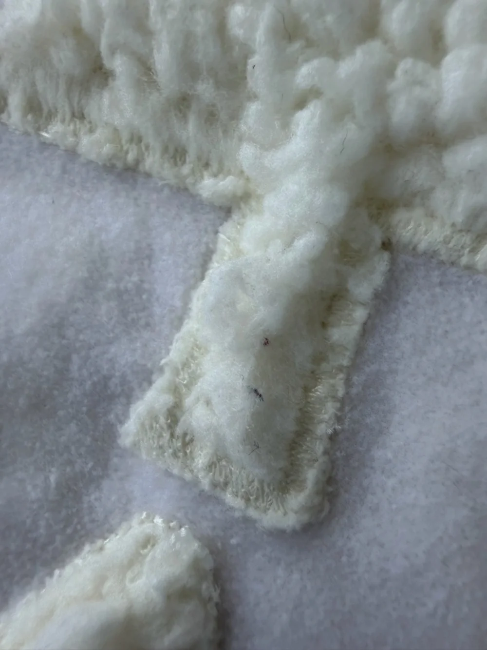 Pottery Barn Winter Tree Snowflake Sherpa Velvet Pillow Cover Cream 22x22